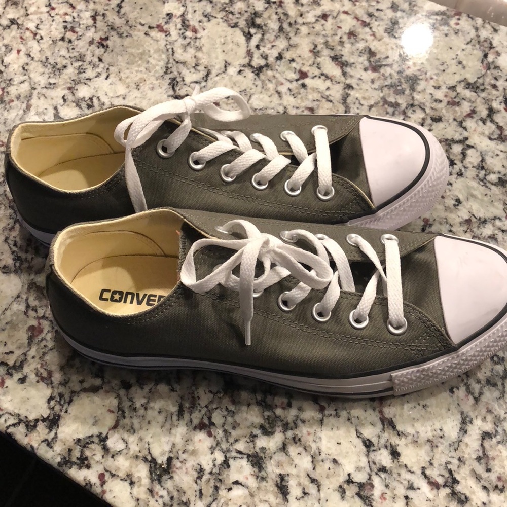 Converse size 10.  Maybe worn once.